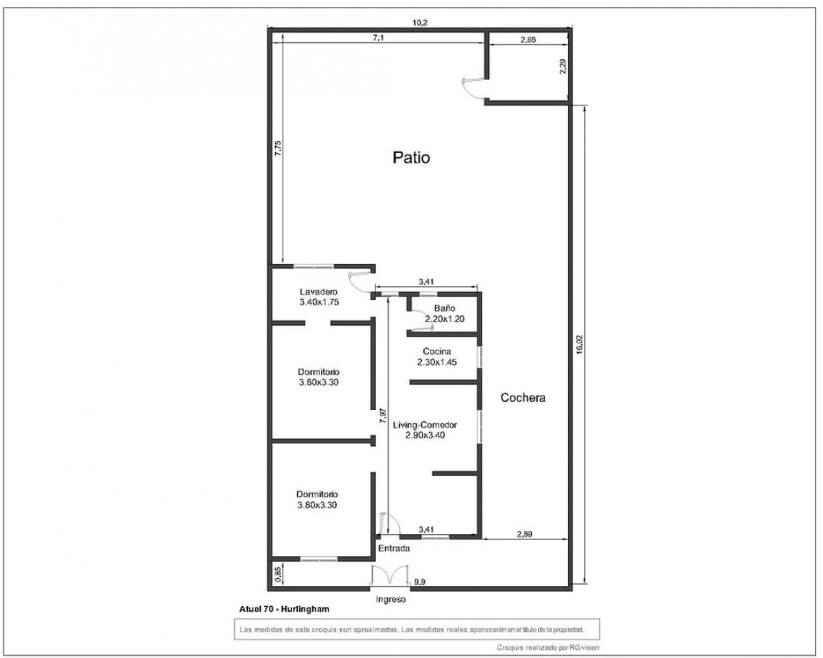 Casa 3 ambientes en Hurlingham - Acepta permuta y vehiculo como parte de pago