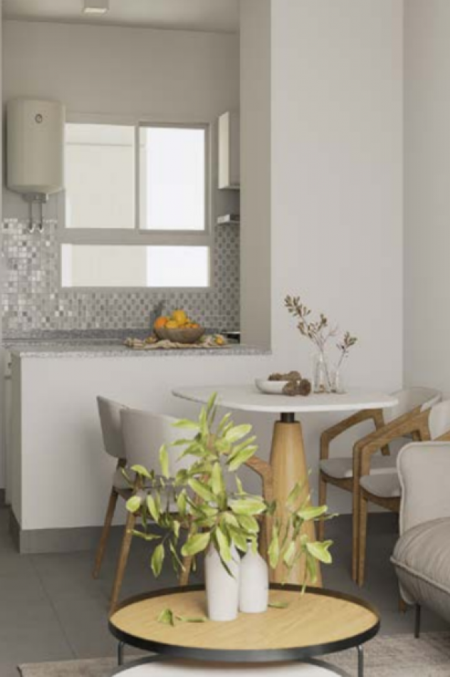 Departamento 2 Ambientes Frente - Cocina Integrada (sin balcon) en Cnel. Benjamin Virasoro 325