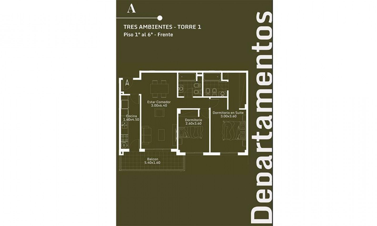 Departamento 1 Ambiente a Estrenar en Martin Coronado | Emprendimiento Las Malvinas